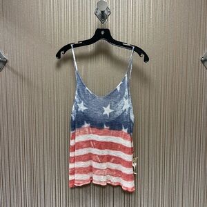 NWT Patriotic Star and Stripe Women's Tank Top